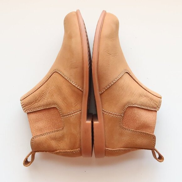 Kodiak Tan Nubuck Leather Low-Rider Original Pull-on Chelsea Ankle Boots Booties - Picture 11 of 16